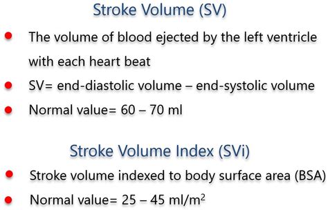 lv stroke|lv stroke volume normal range.